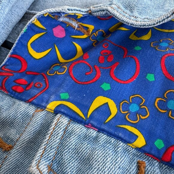 Vintage Mickey and Co Denim Jacket Patchwork - Picture 8 of 16
